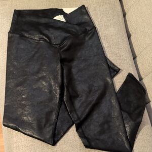 Aerin Black Textured Leggings